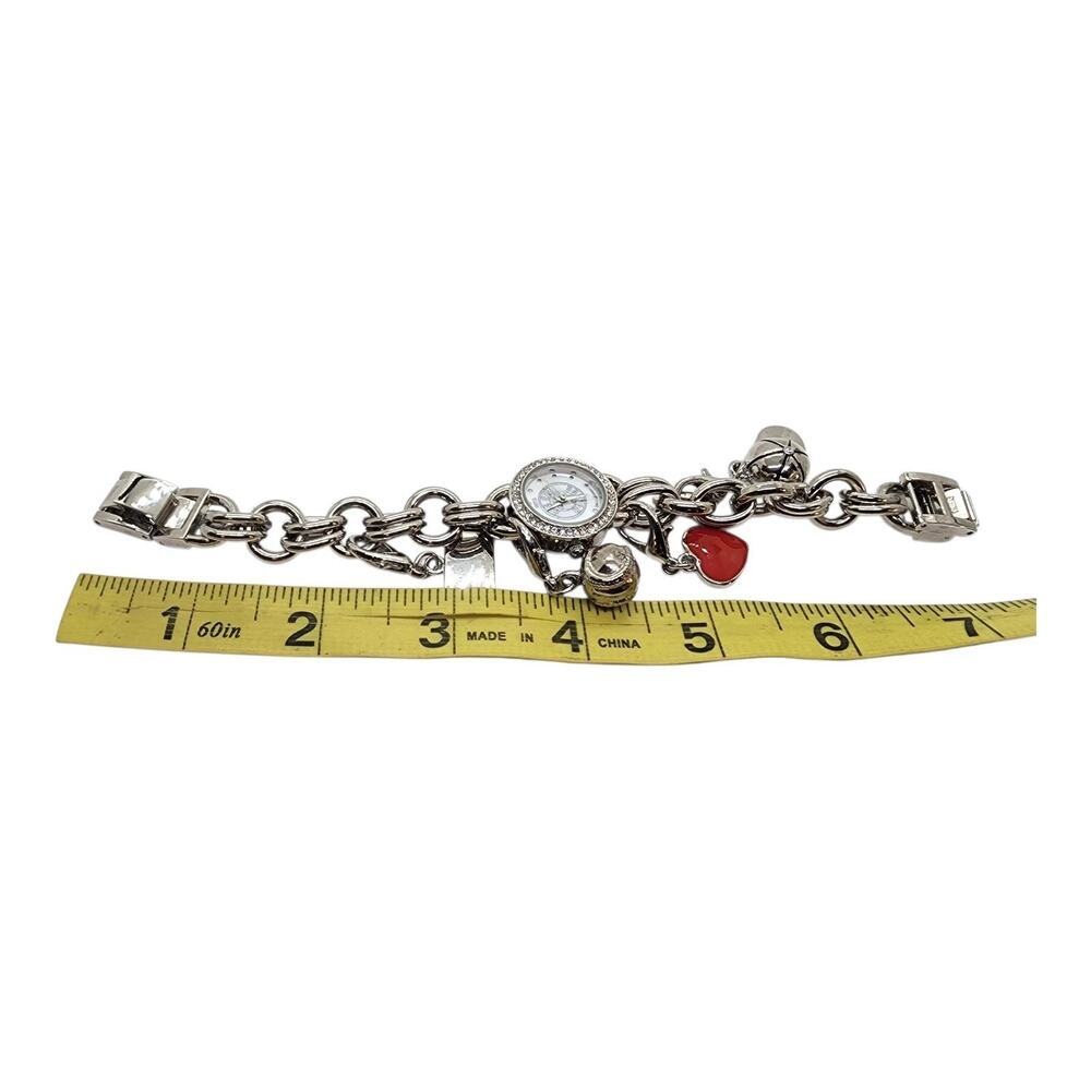 Boston Red Sox Baseball Team Charm Bracelet Watch Womens MLB New Battery Works - Picture 11 of 11